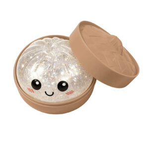Glitter Dumpling Squishy with Steamer Case