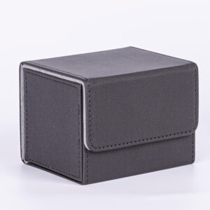Magnetic-Closure Card Storage Box — Black