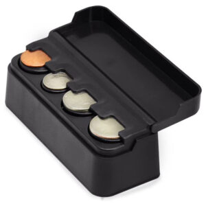 Compact Car Coin Organizer — Black