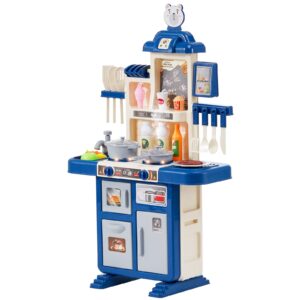 VEVOR Blue Play Kitchen with 48 Accessories