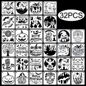 Halloween Craft Stencils — Set of 32